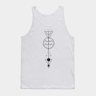 Aquarius Arrow - Geometric Astrology Tank Top